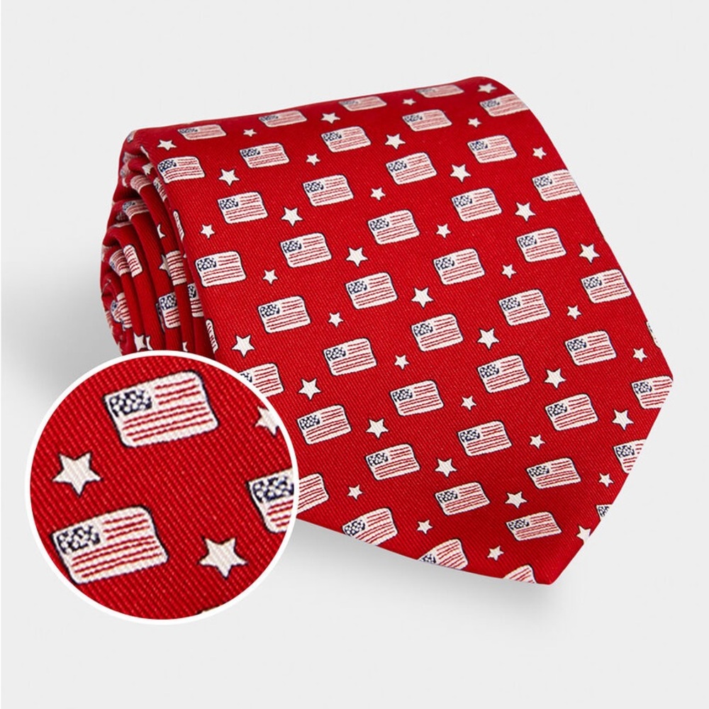 Vineyard Vines American Flag USA Tie - NWT